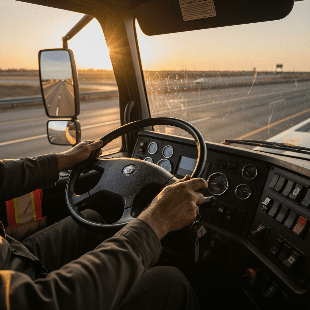 Loading a box truck for a commercial delivery